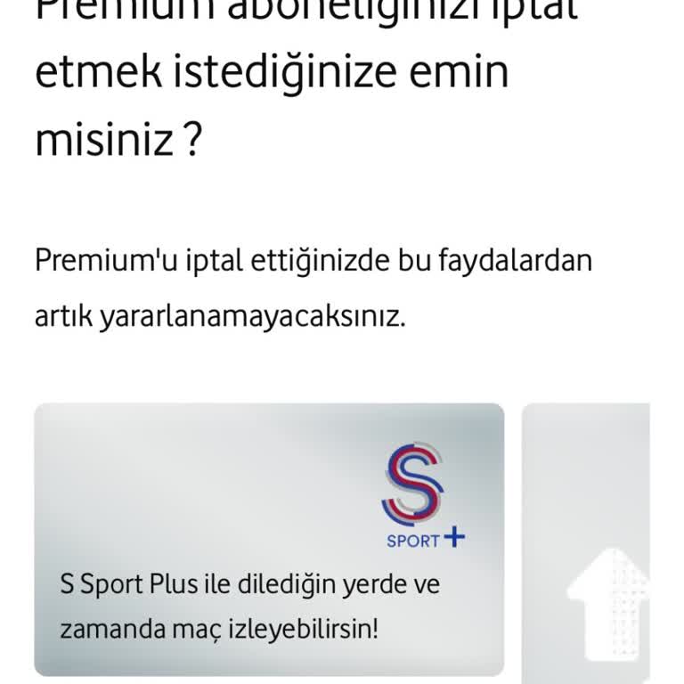 Vodafone Yanımda Premium Abonelik İptal Sorunu