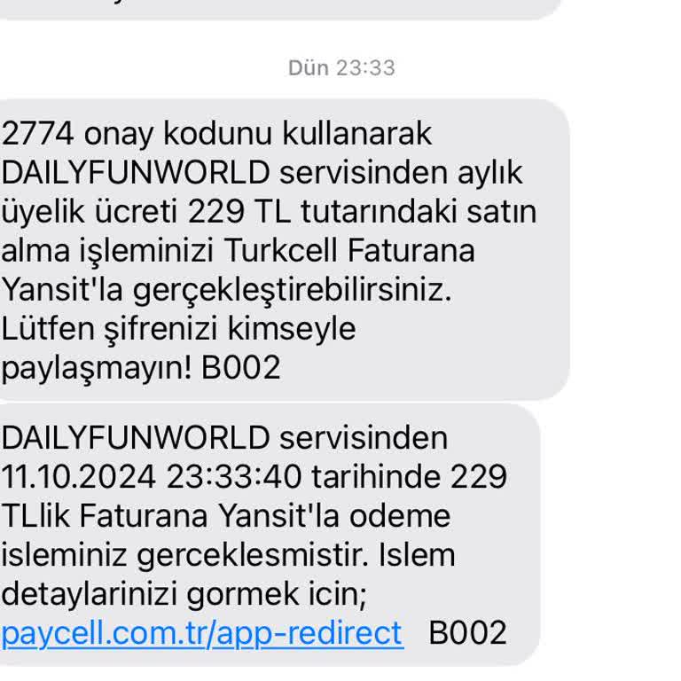 İzinsiz Abonelik Ücreti Ve Geri İade Talebi