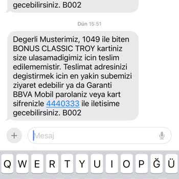 Garanti Bankası'nın Teslimat Fiyaskosu