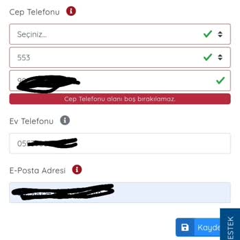Üniversite Kayıt Sürecinde Cep Telefonu Hatası