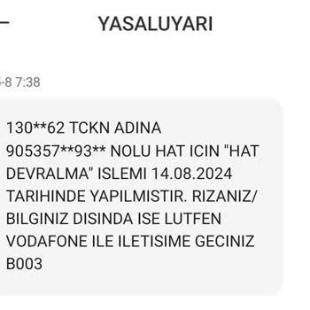 Devir İşlemi Sonrası Hattım Kullanılamıyor: İvedi Yardım Talebi