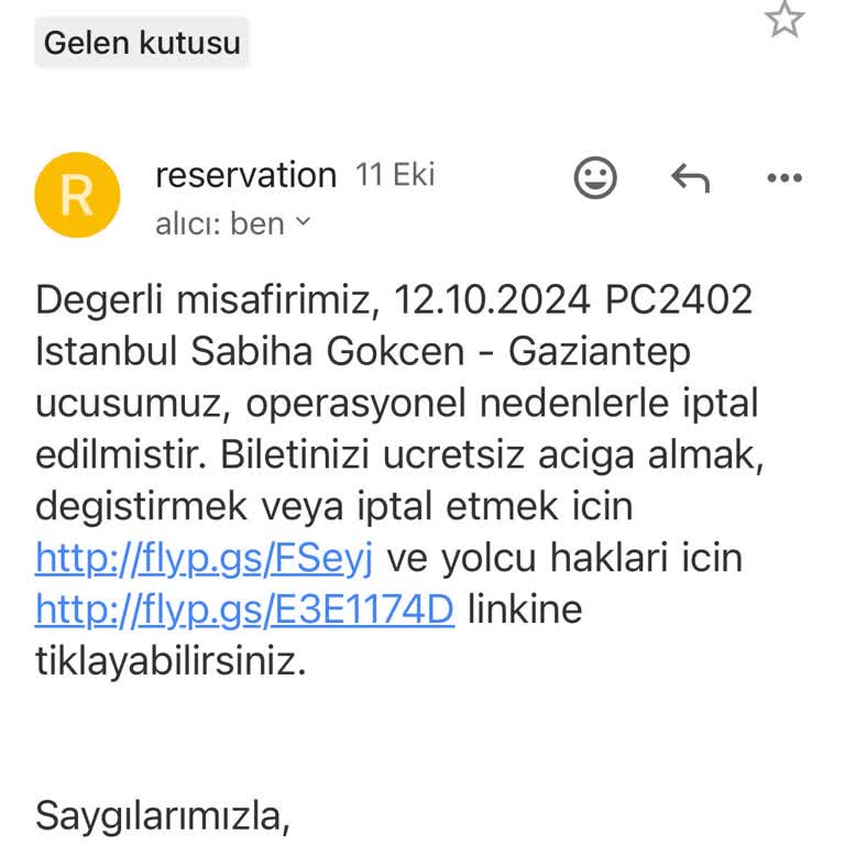 Sebepsiz İptal: Pegasus'un Yolcu Mağduriyeti