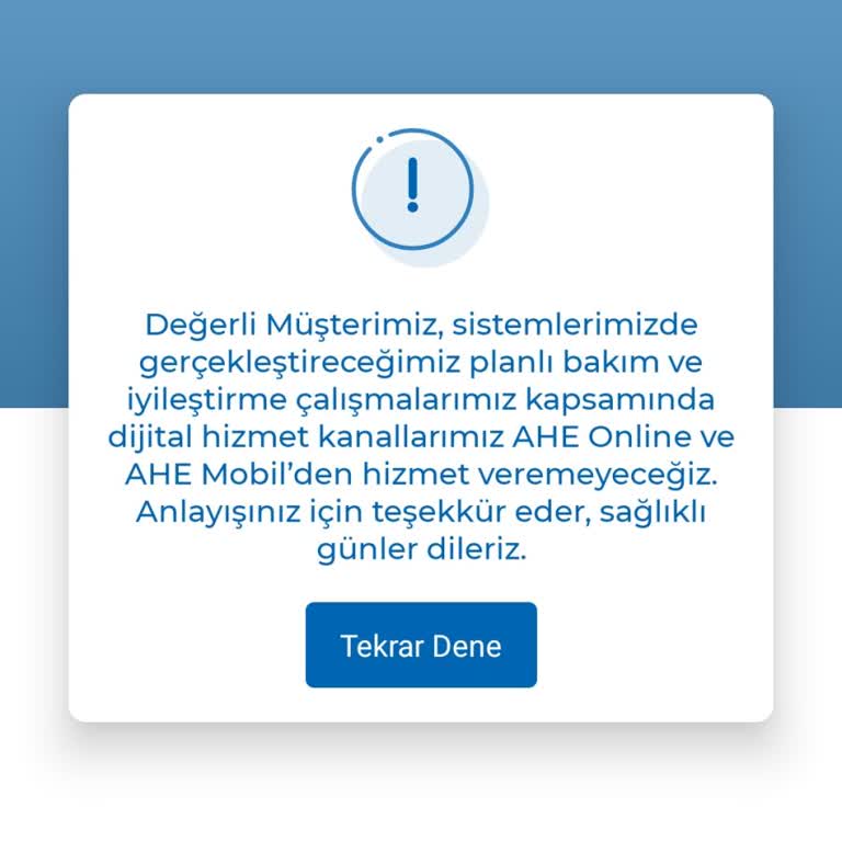 Mobil Uygulama Erişim Sorunu