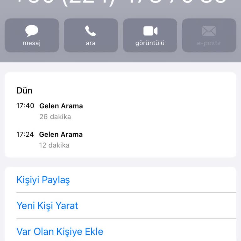0224 473 70 39 Yanıltıcı Arama Ve Bilgim Dışında Yapılan İşlemler