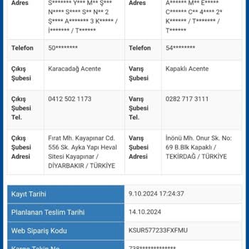 Kayıp Kargo Ve Yanıltıcı Bilgilendirme Sorunu