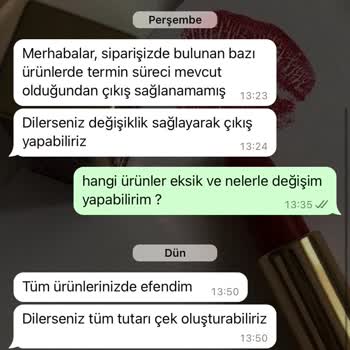 Teslim Edilmeyen Ürün Ve İlgisiz Müşteri Hizmetleri