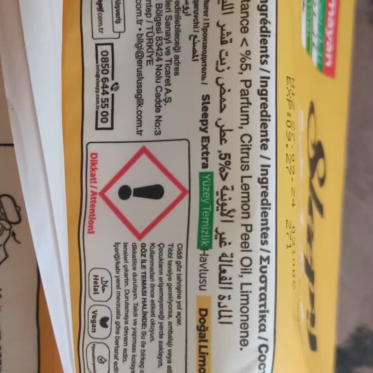Sleepy Extra Temizlik Havlusu İçerik Belirsizliği