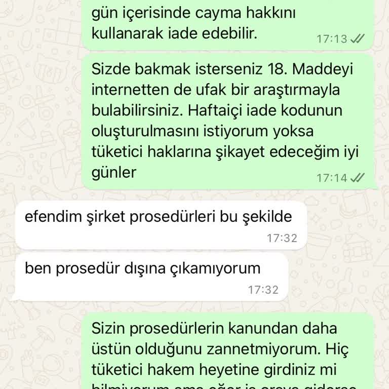 Cayma Hakkı İhlali: İade Talebim Reddedildi
