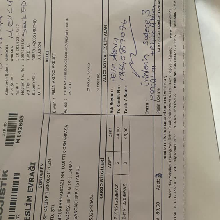 Eksik Teslimat Ve İletişim Sorunlarıyla Karşılaştım