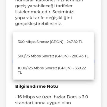 Tarife Değişiminde Yanıltıcı Fiyat Sorunu