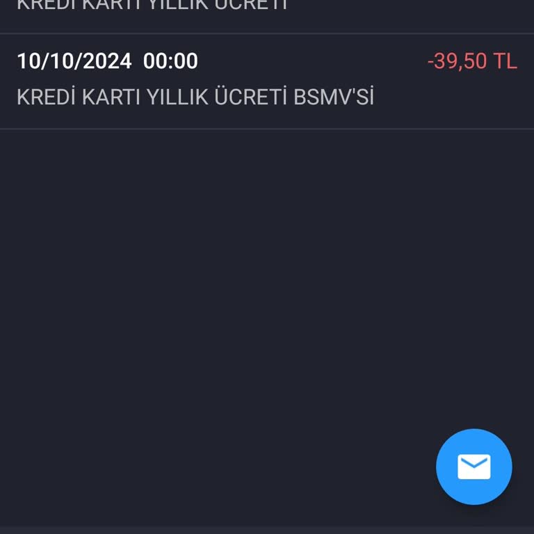 Kredi Kartı Yıllık Ücreti İptal Talebi