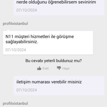 Teslim Edilmeyen Ürün Ve İletişim Sorunları