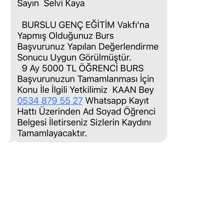 Burs Başvurusunda Kimlik Bilgisi Endişesi