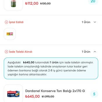 A101 Online Alışverişte Geciken İade Süreci Ve İletişim Sorunları