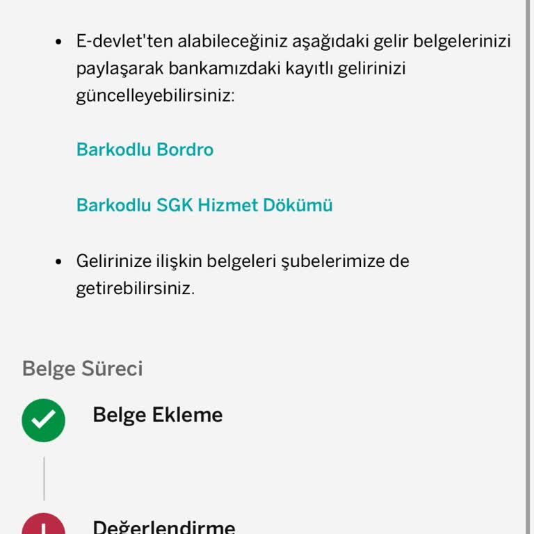 Kredi Kartı Başvurumda SGK Belgesi Sorunu
