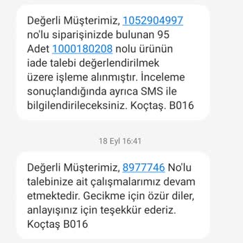 Koçtaş'ta Uzayan İade Süreci Ve Müşteri Mağduriyeti