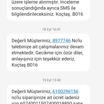 Koçtaş'ta Uzayan İade Süreci Ve Müşteri Mağduriyeti