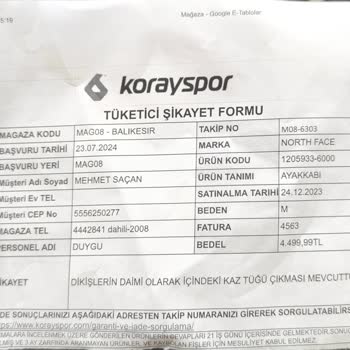 Jack Wolfskin Ceketinde Tüy Çıkma Sorunu Ve İade Süreci