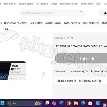 Yanlış Bilgi Ve Stok Sorunu: HP Yazıcı Mağduriyeti