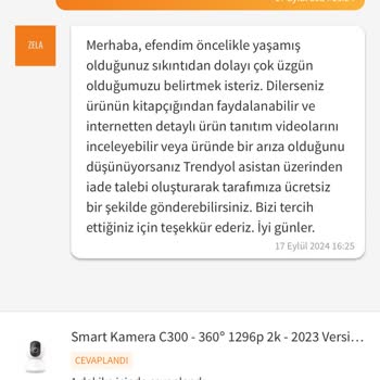 Trendyol'dan Alınan Kameranın İade Sürecinde Yaşanan Sorunlar