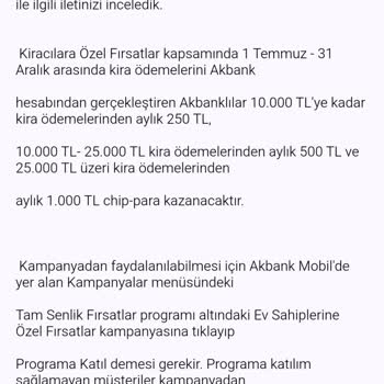 Akbank'ın Chip Para Taahhütlerini Yerine Getirmemesi