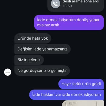 Yanlış Ürün Ve İade Sorunu