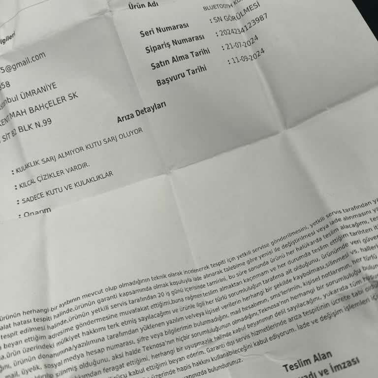 Kulaklık Garanti Sürecinde Yaşanan Sorunlar
