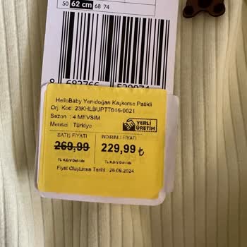 Ebebek Outlet Mağazasında Etiket Fiyatları Sorunu