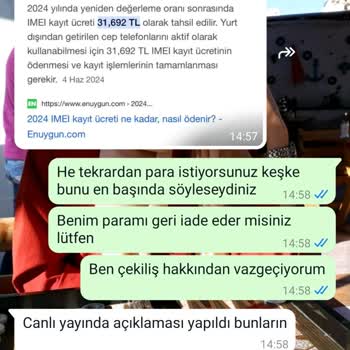 Şüpheli Çekiliş Ve Para Talebi