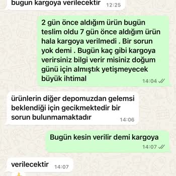 Siparişimin Gönderilmemesi Ve İletişim Eksikliği