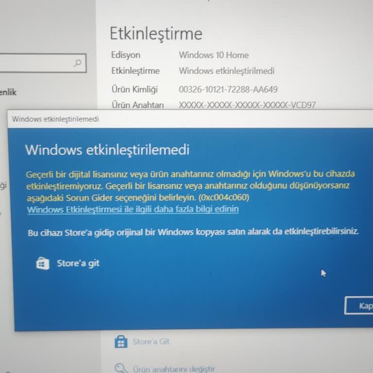 Ürün Anahtarı Sorunu Ve Destek Eksikliği