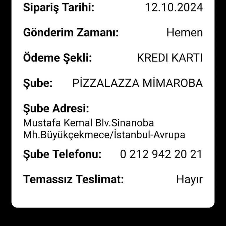 Pizza Siparişlerinde Teslimat Sorunu