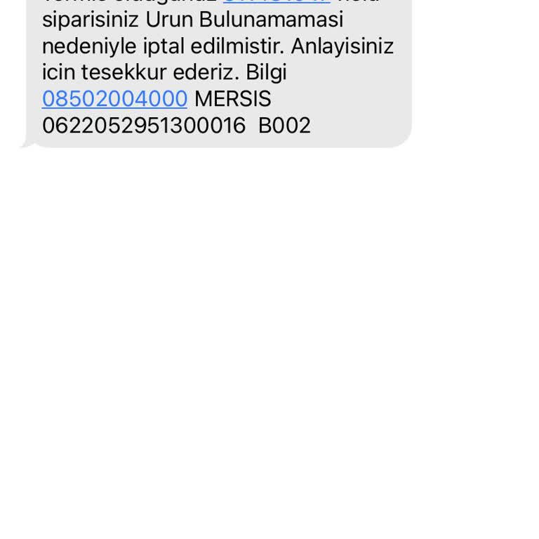 Sanal Market Siparişinde Stok Ve İletişim Sorunu