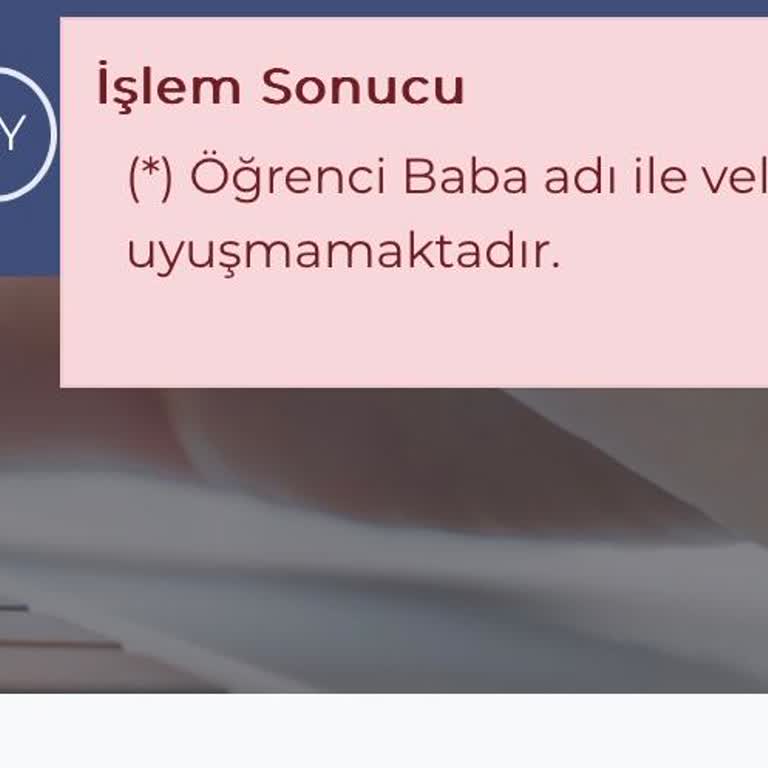 İstanbul Büyükşehir Belediyesi Burs Başvurusunda Veli Adı Uyuşmazlığı Sorunu