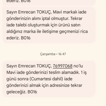 İade Sürecinde Yaşanan Sorunlar Ve İletişim Eksiklikleri