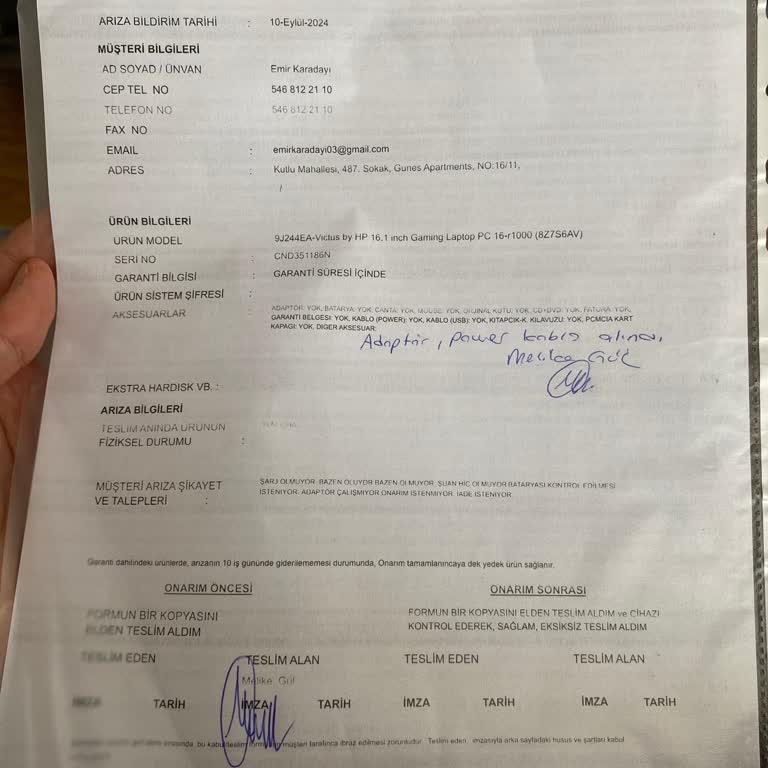 HP Victus Laptop: Teknik Servis Ve Müşteri Hizmetleri Hayal Kırıklığı