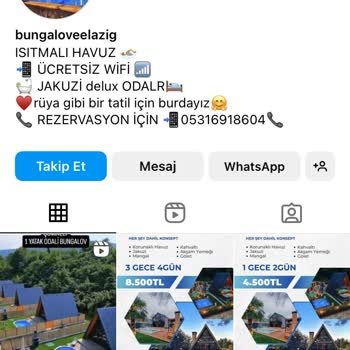 @Bungalove_elazığ İnsanları Yanıltıyor!