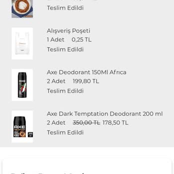 Axe Deodorantlarda Hayal Kırıklığı