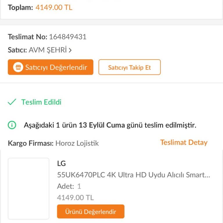 Trendyol'da Kayıp Fatura Sorunu