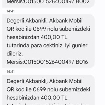 Akbank Hesabımdan Habersiz Para Çekilmesi
