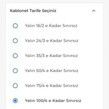 Kablo Mobil Uygulama Başvuru Hatası
