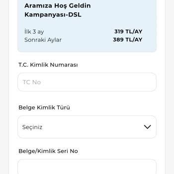 Kablo Mobil Uygulama Başvuru Hatası