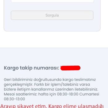 Yanlış Teslimat Bilgisi Ve Geciken Kargo Sorunu