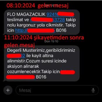 Yanlış Teslimat Bilgisi Ve Geciken Kargo Sorunu