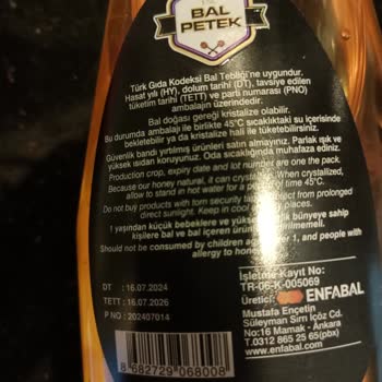 Şok Marketler Enc Bal Petek Şikayeti