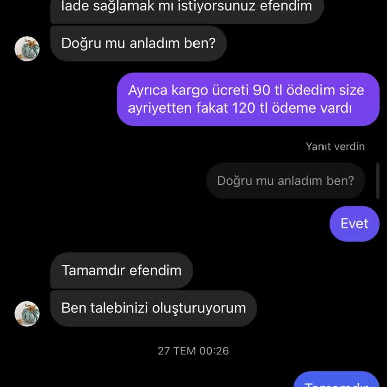 Geç Gelen Sipariş Ve İade Sorunu