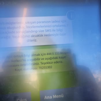 ATM Para Yatırma Sorunu Ve Eksik Para İadesi