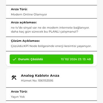 Kablo Net Ve TV Hizmetlerinde Süreklilik Sorunu