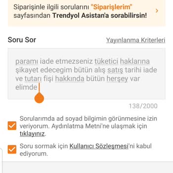 İade Edilmeyen Para Ve Yetersiz Müşteri Hizmetleri