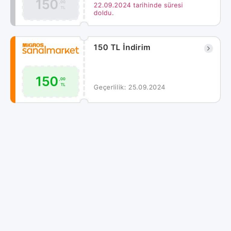 Migros Kuponumun Süresiz Silinmesi